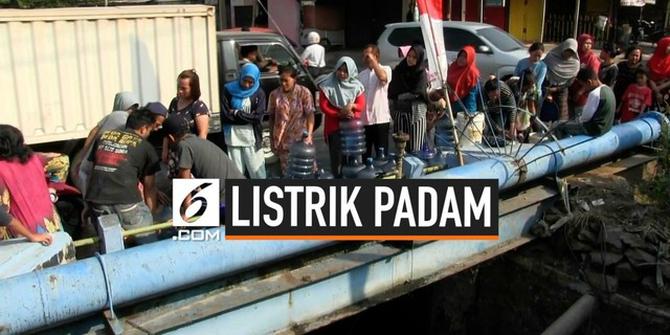 VIDEO: Listrik Padam, Warga Jebol Pipa PDAM