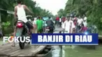 Banjir yang sudah tejadi beberapa hari ini mengakibatkan dua desa terisolasi.