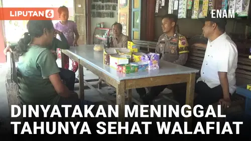 VIDEO: Dinyatakan Meninggal dalam Kecelakaan di Tangerang, Pria di Sumbar Ternyata Masih Hidup