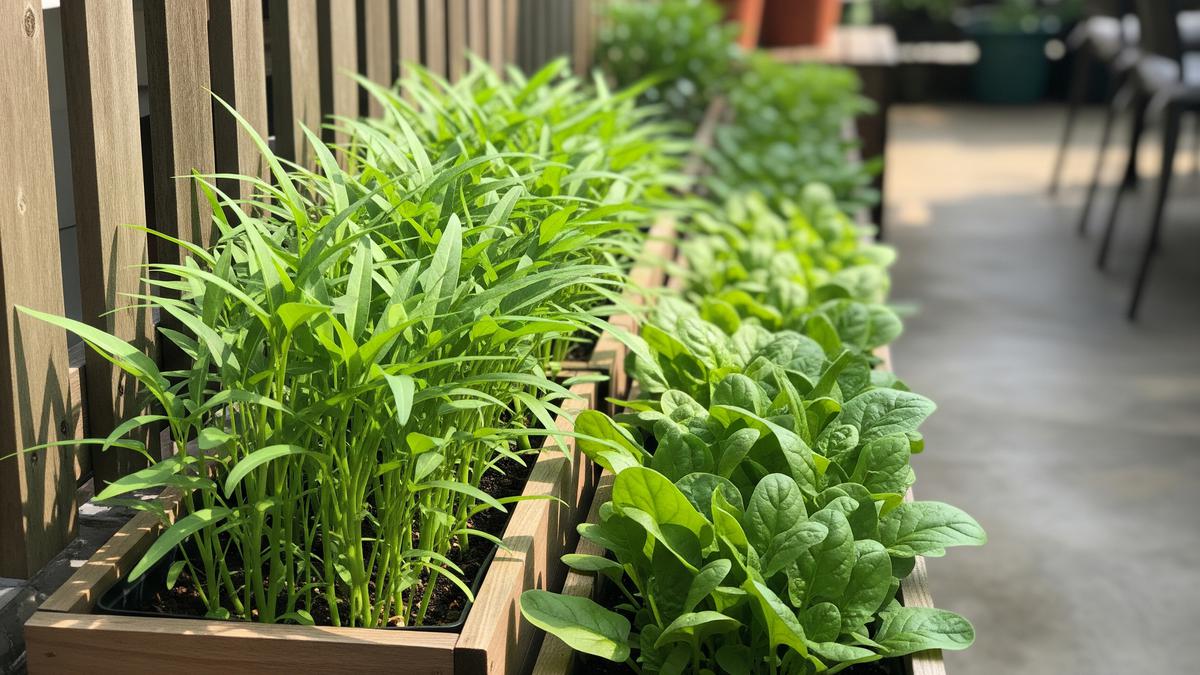 7 Desain Kebun Sayur Rumahan untuk Kangkung dan Bayam yang Praktis dan Produktif