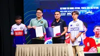 Federasi Futsal Indonesia (FFI) menggandeng Games of Society untuk bersama-sama memajukan futsal di Indonesia&nbsp;di Jakarta, Senin (19/5/2025). (dok. FFI)