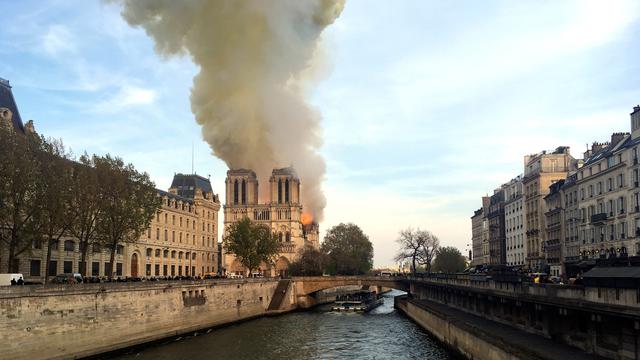 Katedral Notre Dame di Paris Terbakar