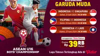 Jadwal Siaran Langsung Piala AFF U-16 2024 di Vidio Pekan Ini, 21-27 Juni 2024