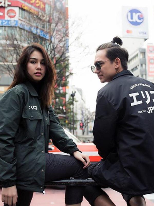 Adipati Dolken dan Vanesha Prescilla kerap menyempatkan diri untuk berlibur bersama. Salah satu destinasi pilihan mereka ialah Negeri Sakura, Jepang. (Liputan6.com/IG/adipati)
