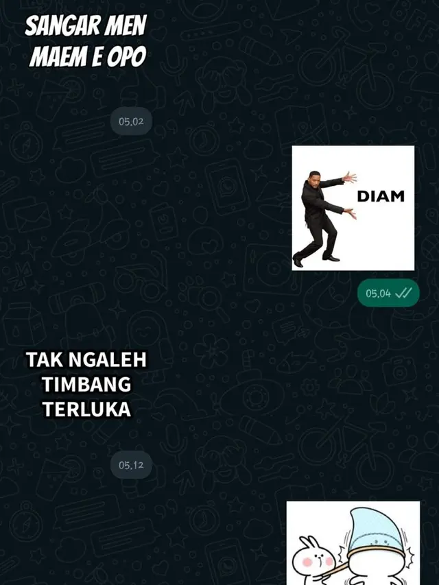 6 Chat Saling Balas Pesan dengan Stiker WhatsApp Ini Kocak, Enggak Nyambung