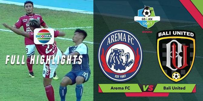 VIDEO: Highlights Liga 1 2018, Arema FC Vs Bali United 3-1