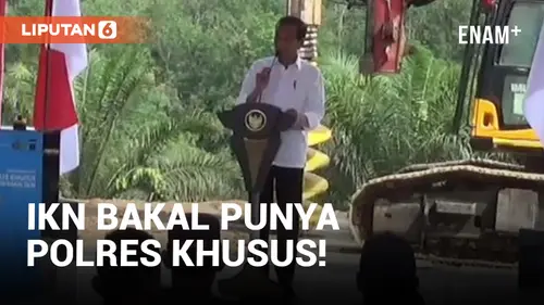 VIDEO: Presiden Jokowi Groundbreaking Polres Khusus Nan Canggih di IKN