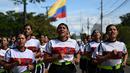 Sekelompok 1.296 wanita telah terdaftar di Angkatan Darat Kolombia bulan Februari lalu. (AFP/Raul Arboleda)