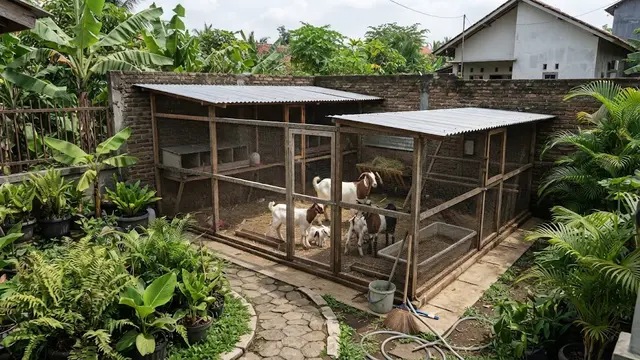 Kandang Berbentuk L Mengikuti Sudut Lahan