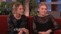 Mary-Kate Olsen dan Ashley Olsen saat tampil di The Ellen Show. (YouTube - TheEllenShow)