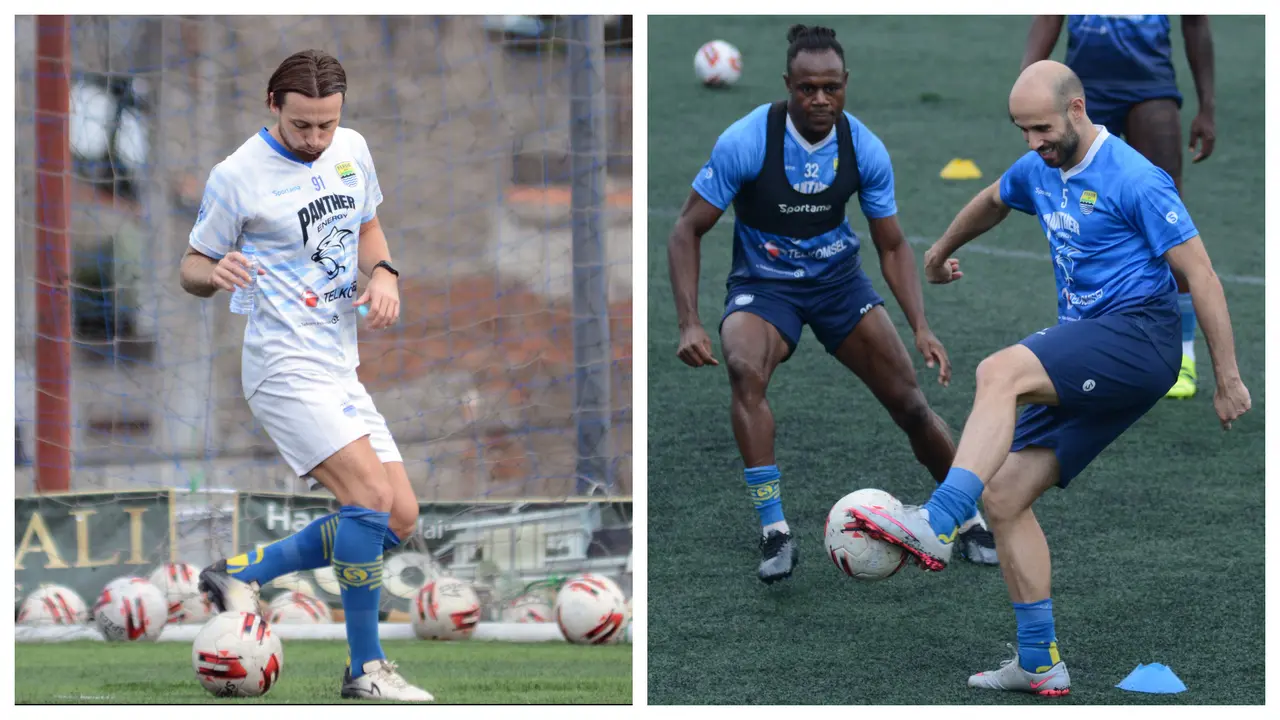 Foto: Duet Anyar Lini Tengah Persib, Marc Klok dan Mohammed Rashid