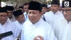 Prabowo Subianto menjadi inspektur upacara hari Santri yang diselenggarakan di Pondok Pesantren Tebu Ireng.