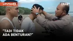 SSebuah pesawat latih jenis Cessna mendarat darurat di Pantai Ngagelan Banyuwangi Jawa Timur hari Senin (5/9). Kedua kru sempat ditenangkan polisi tak lama setelah insiden tersebut terjadi.