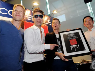 Michael Learns To Rock pilih Indonesia sebagai tempat peluncuran album barunya, Jakarta, Kamis (18/12/2014). (Liputan6.com/Faisal R Syam) 