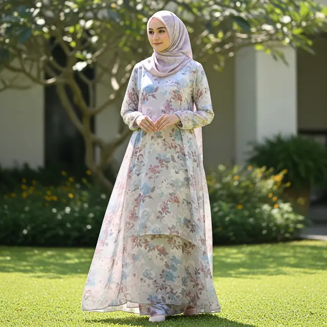 9 Model Gamis Malaysia Terbaru 2025, Tampil Anggun dan Nyaman