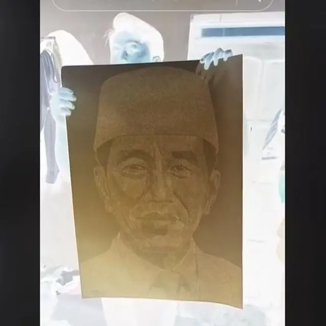 Lukis Wajah 7 Presiden Indonesia dengan Nama-nama di Indonesia, Pemuda di Pati Raih Rekor MURI