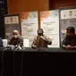 Dubes India untuk Indonesia, Manoj Bharti, bersama Ilham Habibie, dan Dubes RI untuk India, Ina Hagniningtyas Krisnamurthi (paling kiri). Dok: Tommy Kurnia/Liputan6.com