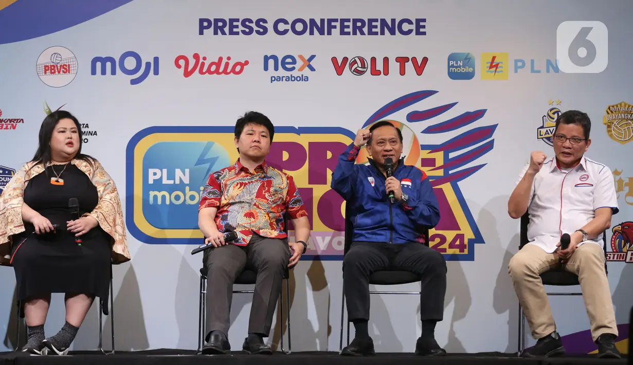 Elang Mahkota Teknologi (Emtek Group) akan menayangkan Proliga 2024. (Liputan6.com/Helmi Fithriansyah)