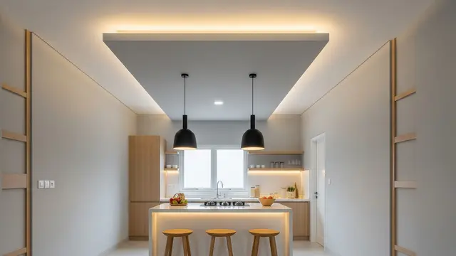 Model Plafon Gypsum Dapur Minimalis