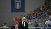Pelatih Timnas Italia, Luciano Spalletti pada laga kontra Moldova di Kualifikasi Piala Dunia 2026 Zona Eropa. (Alberto PIZZOLI / AFP)