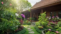 10 Desain Kebun Buah Campur Tanaman Hias di Halaman Depan Rumah, Siap Panen Melimpah