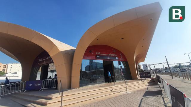Salah Satu Stasiun Metro di Qatar