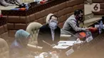 Menteri Perhubungan Budi Karya Sumadi (tengah) mengikuti Rapat Kerja dengan Komisi V DPR, di kompleks Parlemen, Senayan, Jakarta, Rabu (1/7/2020). Rapat tersebut membahas evaluasi sarana dan prasarana arus mudik dan balik Lebaran 2020.  (Liputan6.com/Johan Tallo)