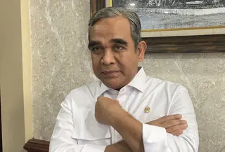 Ketua Dewan Kehormatan Partai Gerindra Ahmad Muzani di Banda Aceh. (Foto: Liputan6.com/Delvira Hutabarat).