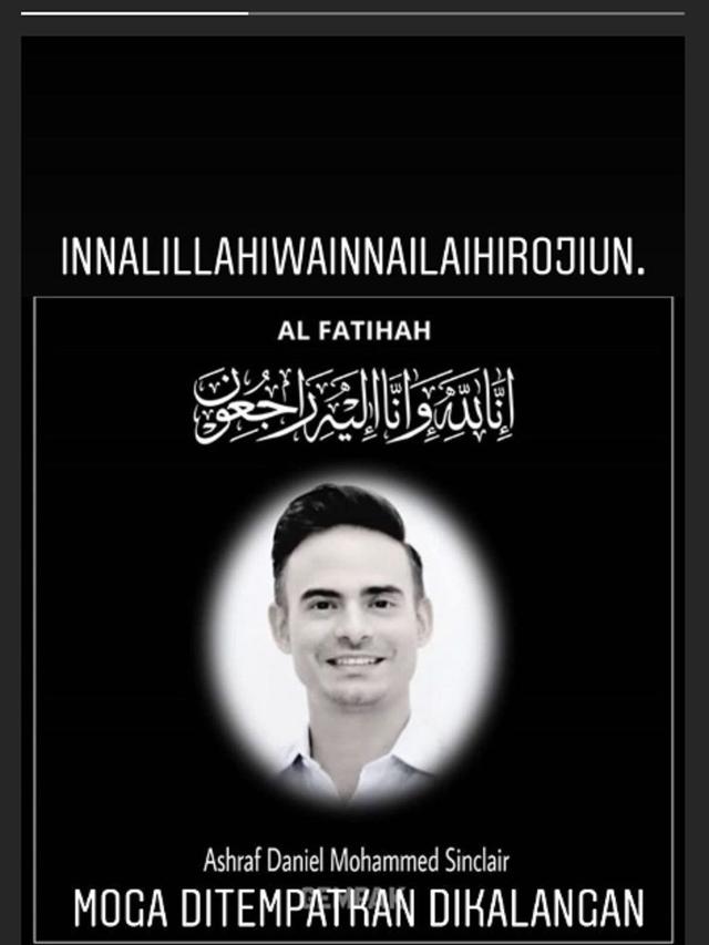 Ucapan duka Erra Fazira untuk Ashraf Sinclair (Instagram/ errafazira)