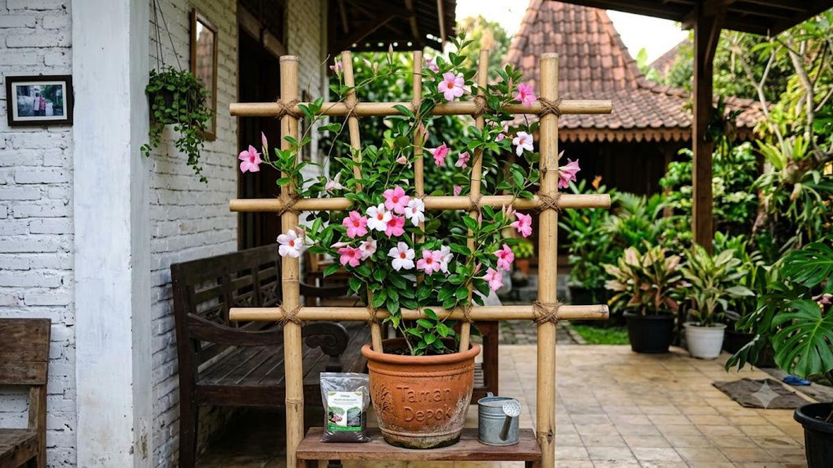 11 Penopang Tanaman Merambat yang Membuat Bunga Rambat Makin Menawan
