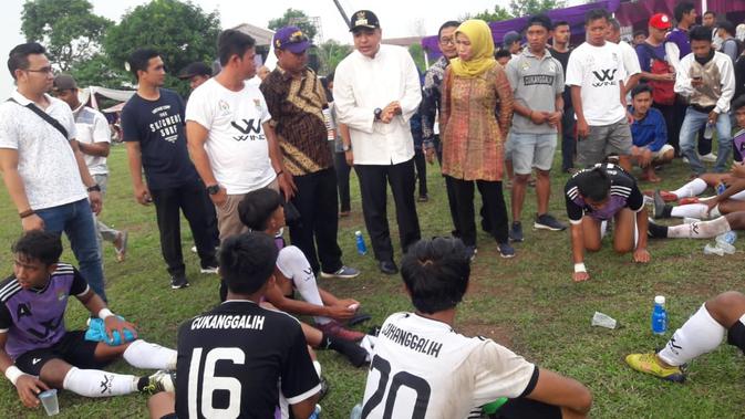 Tim Desa Sidrap, Sulawesi Selatan menjadi Liga Desa Nusantara 2018 (Pramita Tristiawati/Liputan6.com)