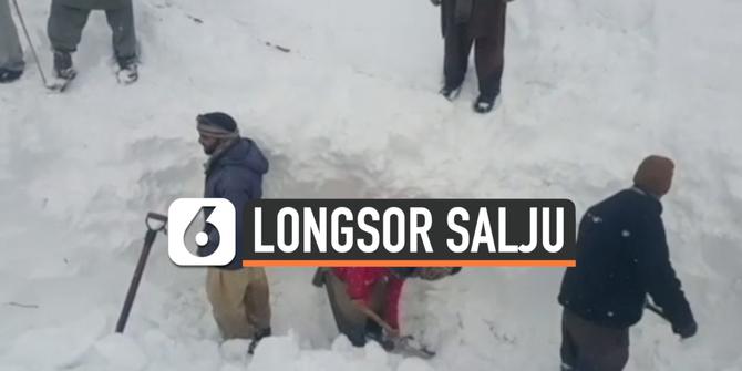 VIDEO: Korban Tewas Longsor Salju Pakistan Tembus 100 Orang