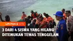 Terdapat tiga dari empat siswa SMP yang hilang tenggelam di Pantai Drini, Kabupaten Gunungkidul ditemukan meninggal dunia, satu korban lainnya masih dalam upaya pencarian.