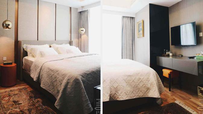Kamar tidur modern apartemen karya Miveworks. (dok. Arsitag.com)