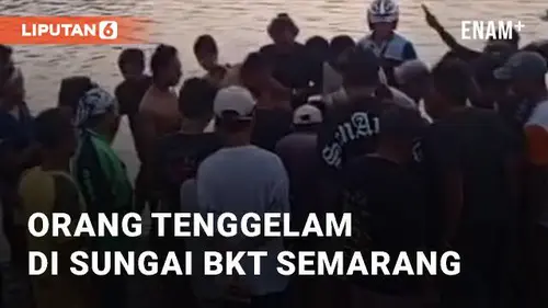 VIDEO: Viral Orang Tenggelam di Sungai BKT Semarang Jawa Tengah