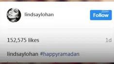 Lindsay laksanakan bulan puasa pertamanya setelah memeluk agama Islam.