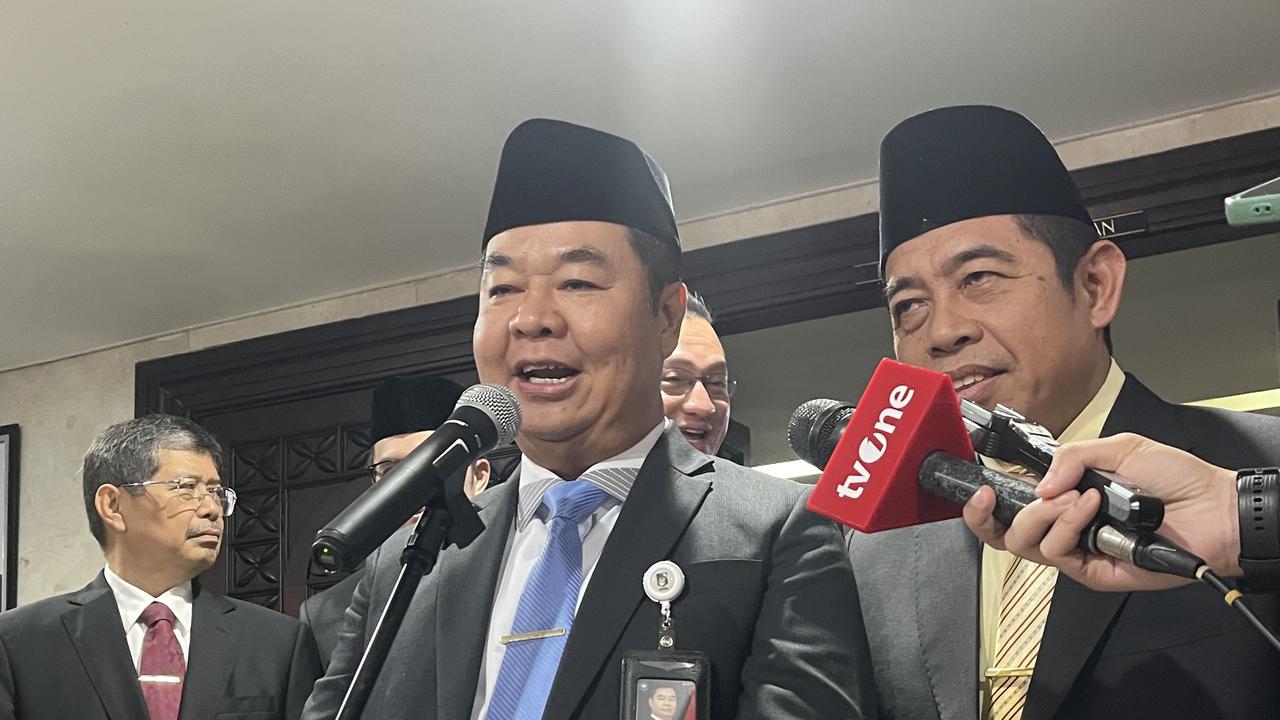 Penjabat (Pj) Gubernur Jakarta Teguh Setyabudi di Gedung DPRD Jakarta, Selasa (14/1/2025). (Liputan6.com/Winda Nelfira)