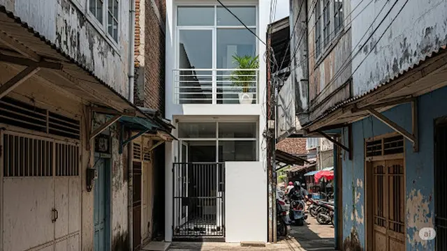 Rumah Dua Lantai dengan Konsep Modern