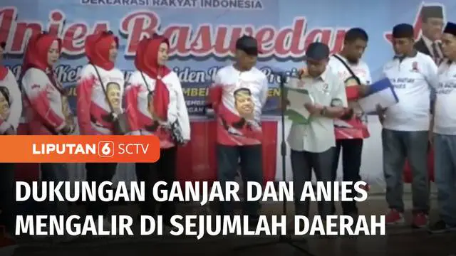 Menjelang pemilihan umum 2024, dukungan terhadap Ganjar Pranowo dan Anies Baswedan mengalir di sejumlah daerah. Keduanya dinilai memiliki kapasitas pemimpin Indonesia lima tahun kedepan.