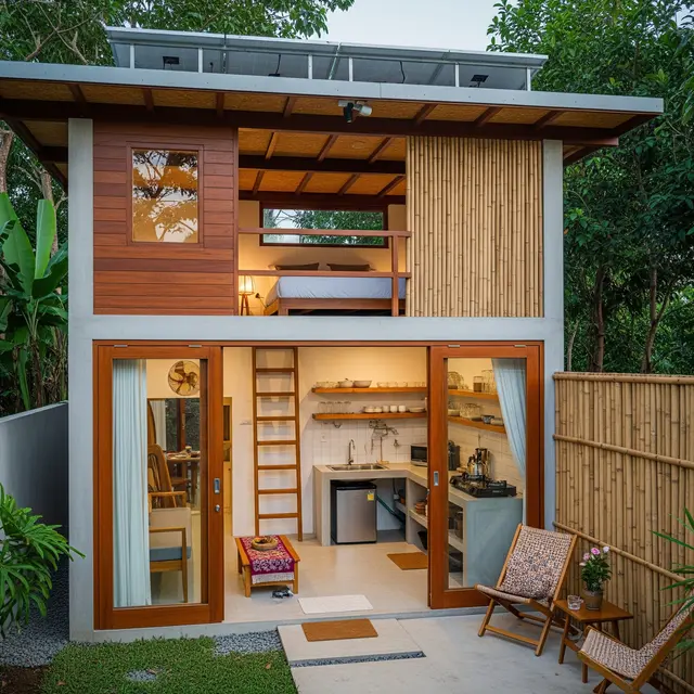 9 Desain Rumah ala Paviliun 1 Kamar dengan Dapur, Solusi Hunian Estetis