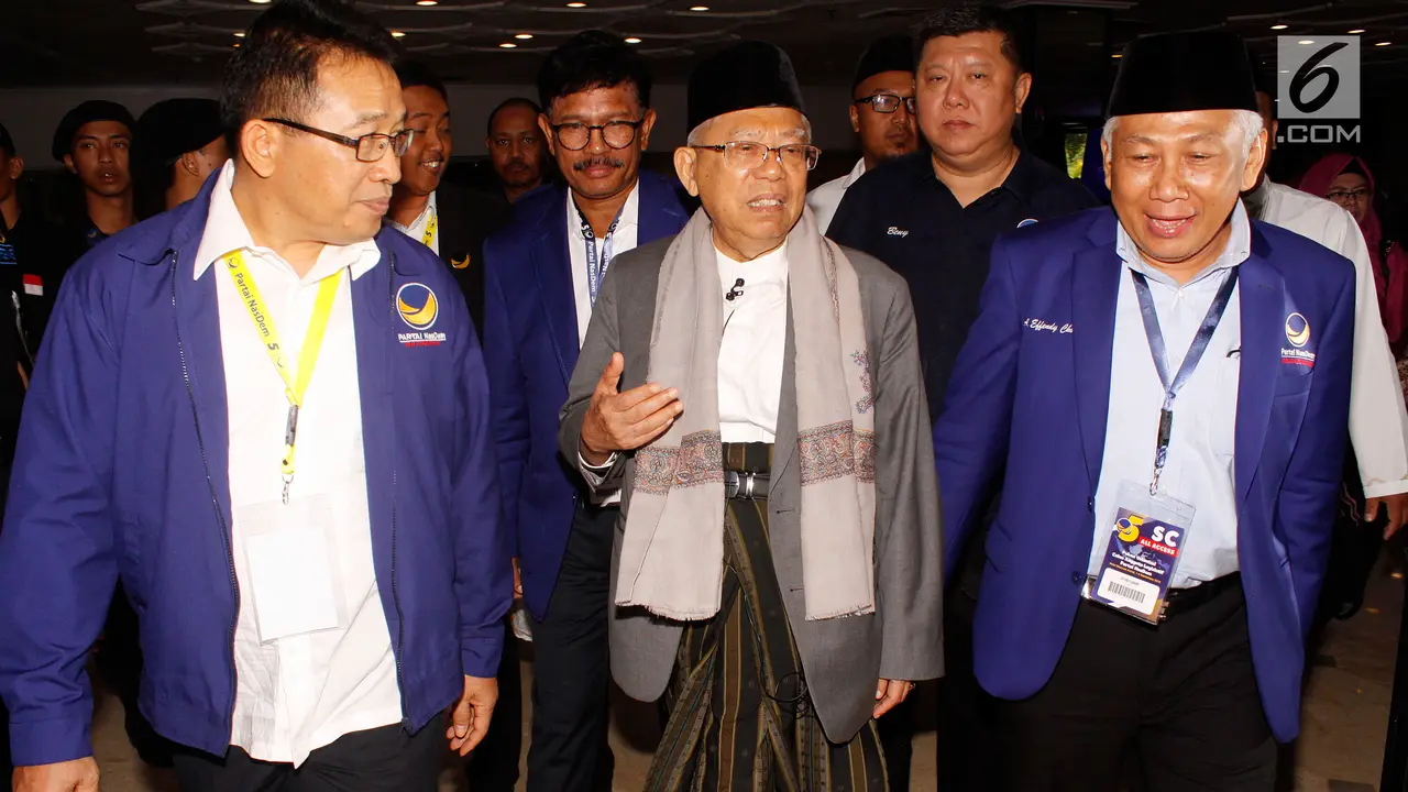 Ma'ruf Amin Hadiri Pekan Orientasi Caleg DPR RI Partai Nasdem