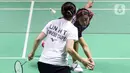 Pertarungan antara Gregoria Mariska Tunjung dan Lin Hsiang Ti berlangsung sengit dan ketat. (Liputan6.com/Herman Zakharia)