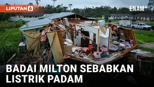 VIDEO: Akibat Badai Milton di Florida, Jutaan Rumah Gelap Gulita