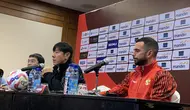 Pelatih Timnas Indonesia Shin Tae-yong berharap anak-anak asuhnya mampu memetik kemenangan saat menjamu Irak dalam lanjutan Kualifikasi Piala Dunia 2026, Kamis (6/6/2024). (Liputan6.com/Melinda Indrasari)