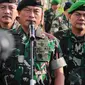 Panglima TNI Jenderal Moeldoko merombak posisi Danjen Kopassus, Pangkostrad dan Pangdam Jaya (Liputan6.com/Faizal Fanani)