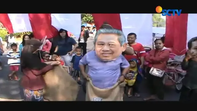 Lomba Balap Karung Unik di Solo