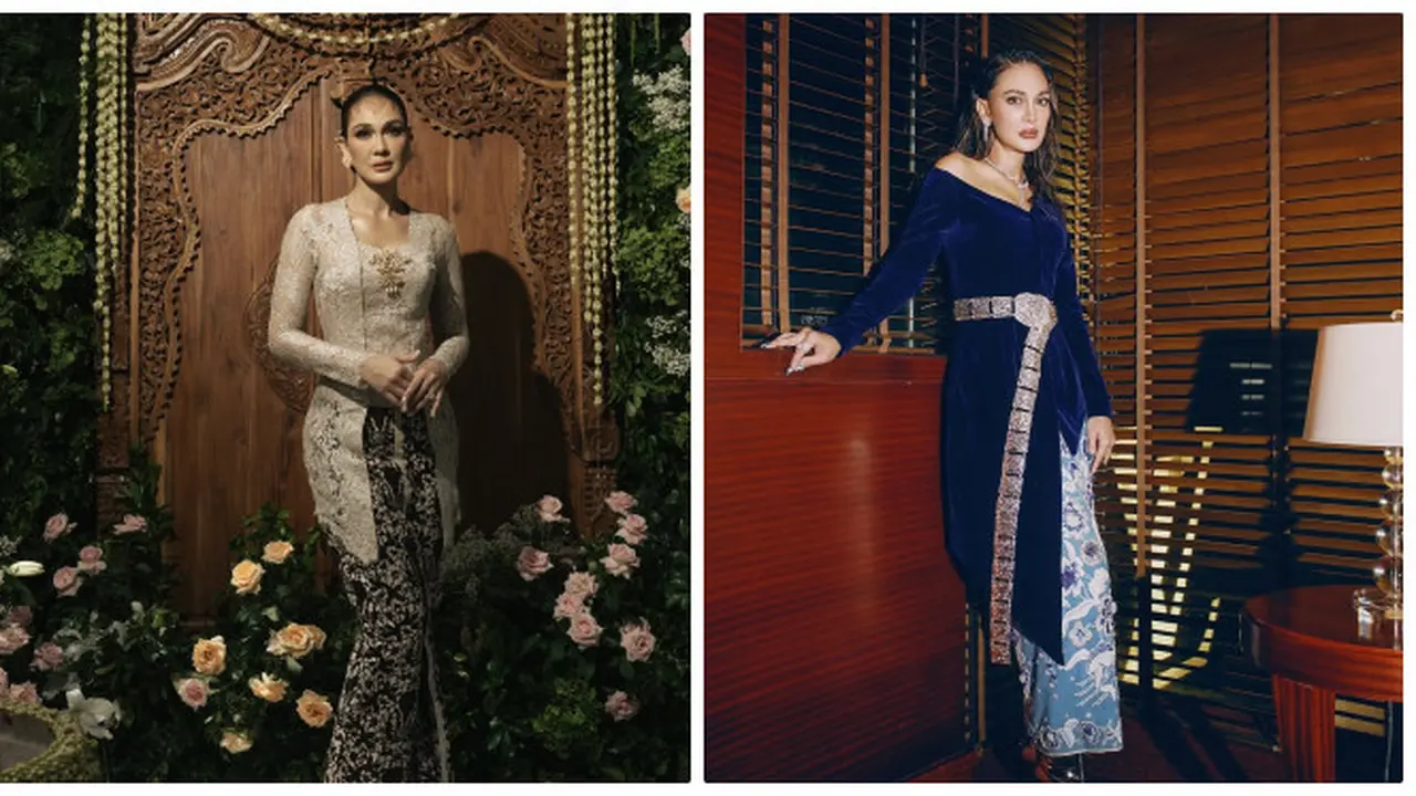 9 Model Kebaya yang Dikenakan Luna Maya