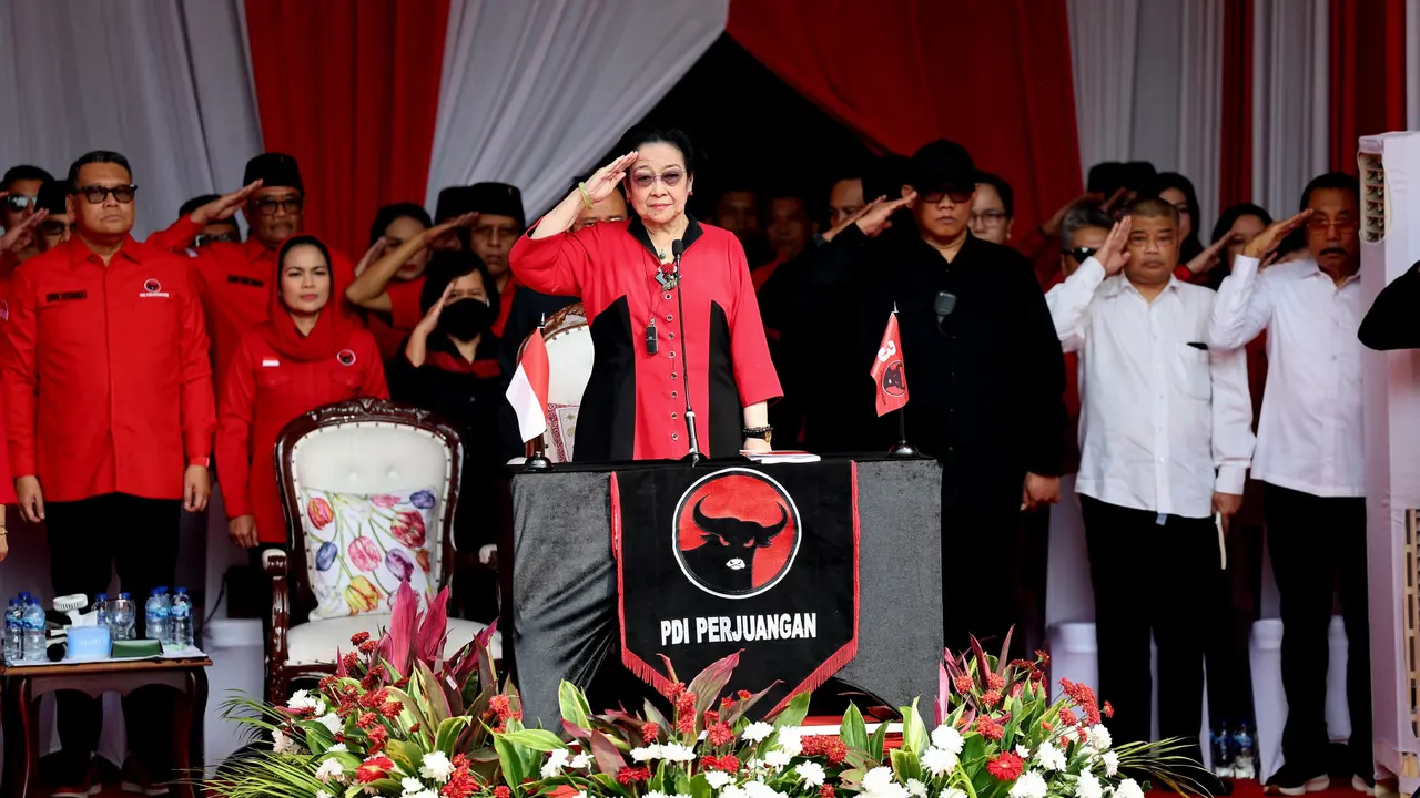 Ketua Umum DPP PDI Perjuangan (PDIP) Megawati Soekarnoputri.