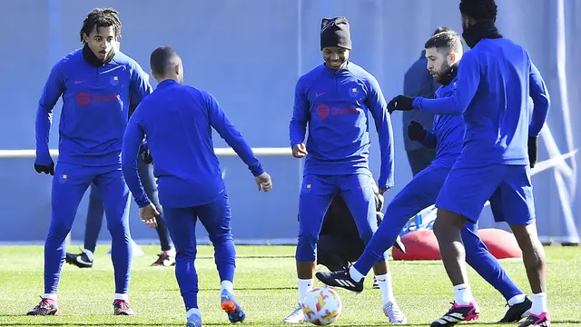 Latihan Barcelona Jelang vs Real Madrid di Semifinal Copa Del Rey