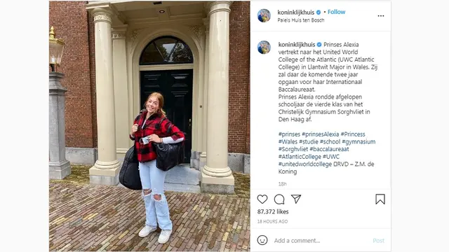 Gaya Kasual Putri Raja Belanda Sebelum Terbang ke Inggris untuk Sekolah